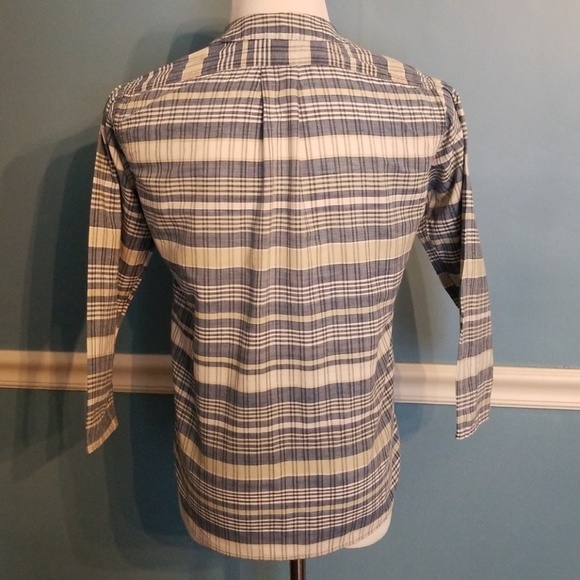 Vintage The Villager Madras Plaid Shirt M - Picture 4 of 5